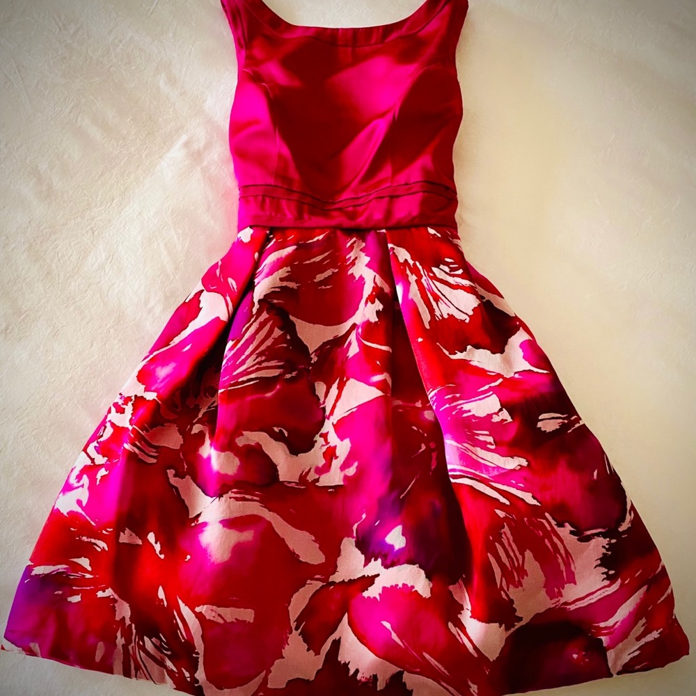 Stunning magenta silk gown